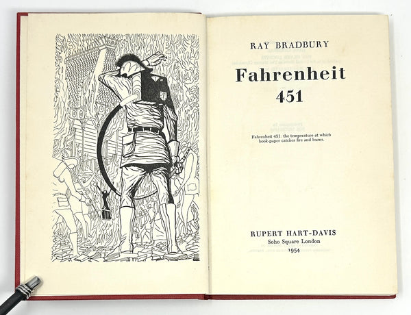 Fahrenheit 451, Ray Bradbury. First UK Edition.