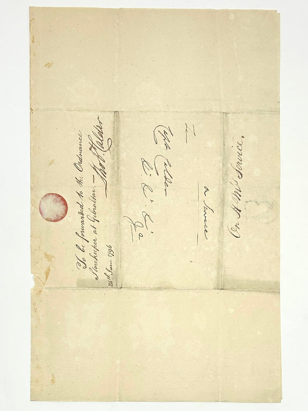 Captain Sir Charles Knowles Autograph Letter Signed to Admiral Robert Calder. Signed by Both.