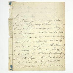 Admiral Sir Hyde Parker - Autograph Letter Signed