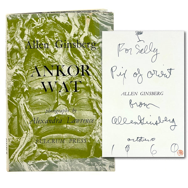 Ankor Wat, Allen Ginsberg. Signed & Inscribed First PB Edition.