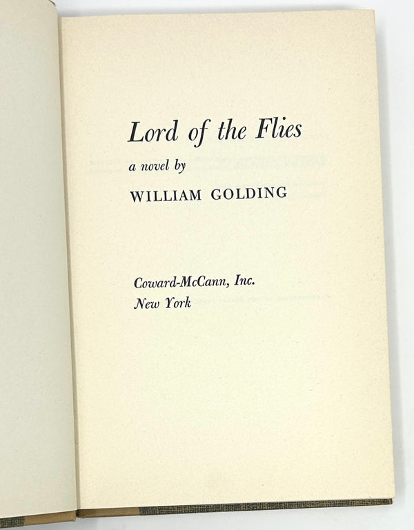Lord of the Flies, William Golding. First American Edition.