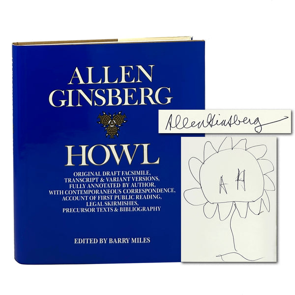 Howl: Original Draft Facsimile. First Edition Thus, Signed w/ Drawing.