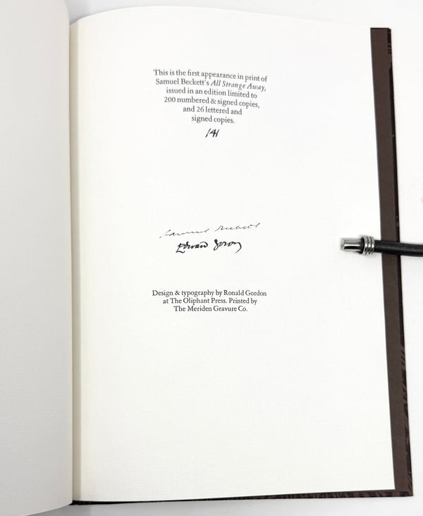 All Strange Away, Samuel Beckett. Illustrated by Edward Gorey. Signed Limited First Edition.