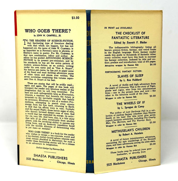 Who Goes There? John Campbell. Signed First Edition.