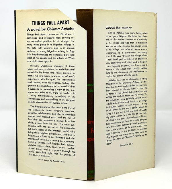 Things Fall Apart, Chinua Achebe. First American Edition.