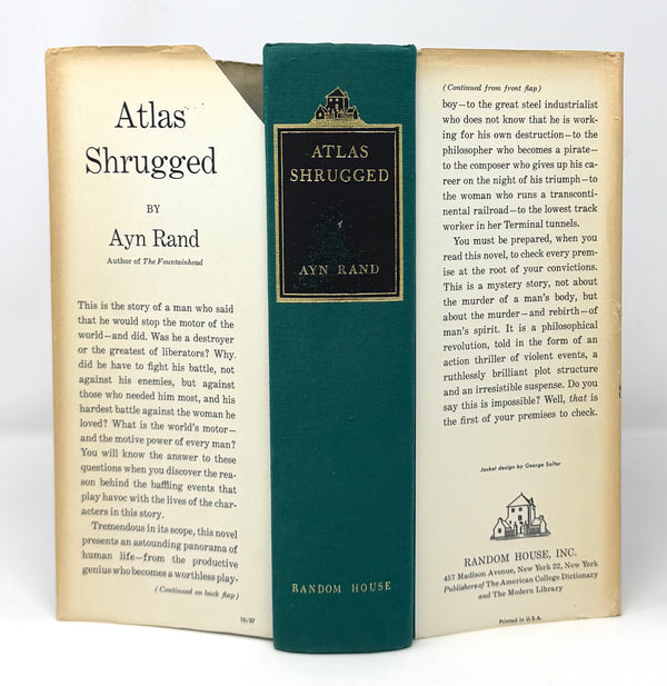 Atlas Shrugged, Ayn Rand. First Edition.