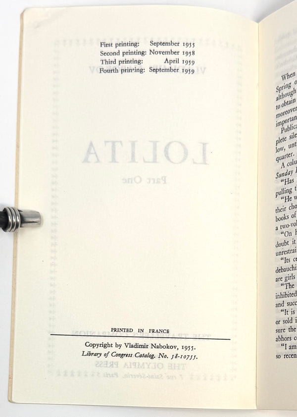 Lolita, Vladimir Nabokov. Fourt Printing "Stained Glass Variant"