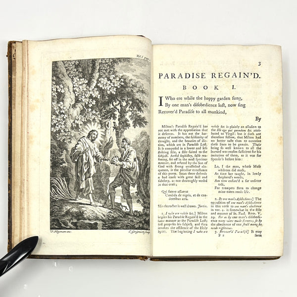 Paradise Regain'd, John Milton & Thomas Newton. Third Edition.