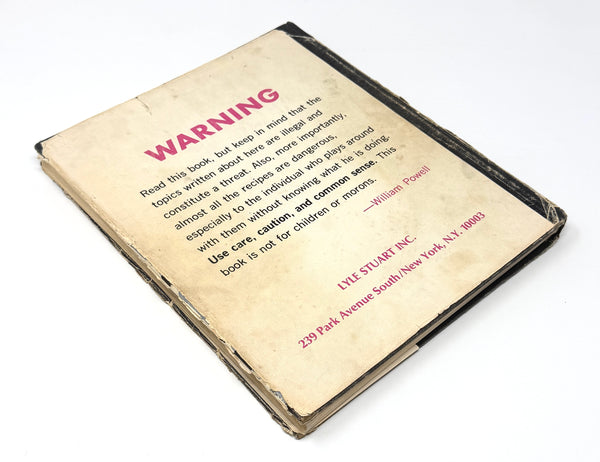 The Anarchist Cookbook, William Powell. Hardcover First Edition.