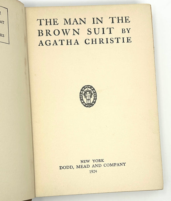 The Man in the Brown Suit, Agatha Christie. First American Edition.