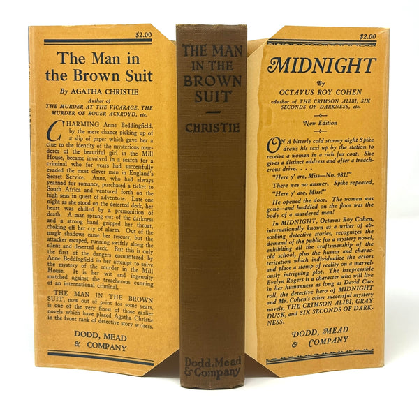 The Man in the Brown Suit, Agatha Christie. First American Edition.