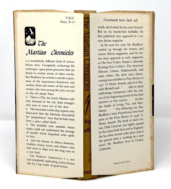 The Martian Chronicles, Ray Bradbury. Signed First Edition.