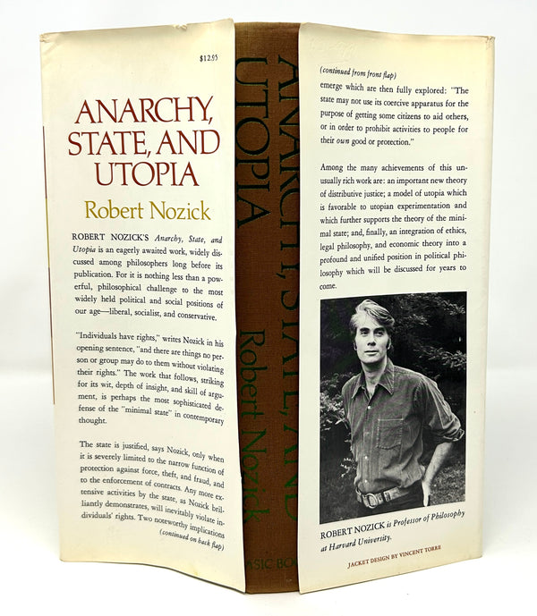 Anarchy, State, and Utopia, Robert Nozick. First Edition.