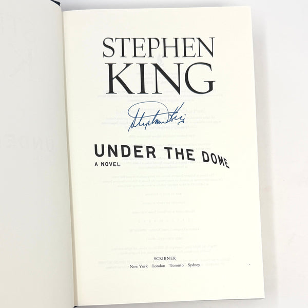 Under the Dome, Stephen King. Signed First Edition.