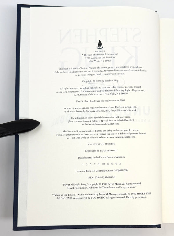 Under the Dome, Stephen King. Signed First Edition.