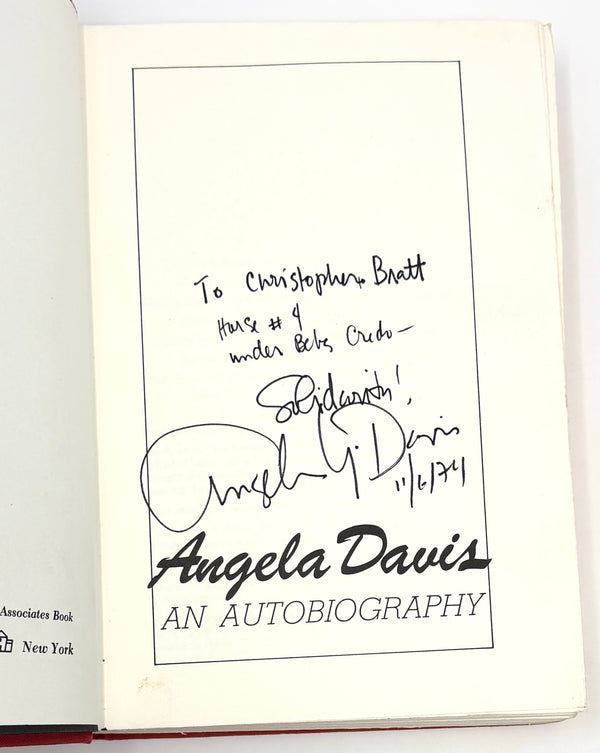 An Autobiography, Angela Davis. Signed & Inscribed First Edition.