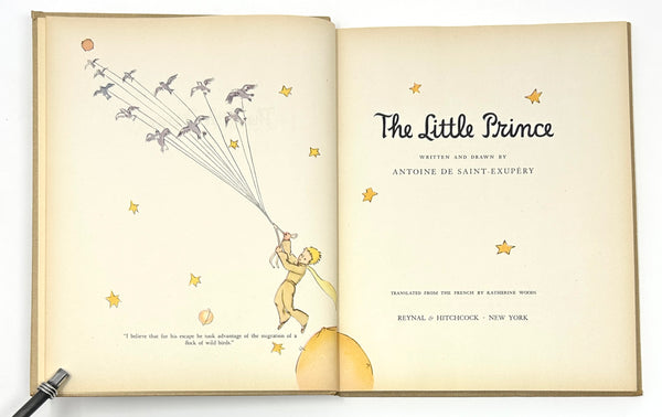 The Little Prince, Antoine de Saint-Exupery. Early American Edition.