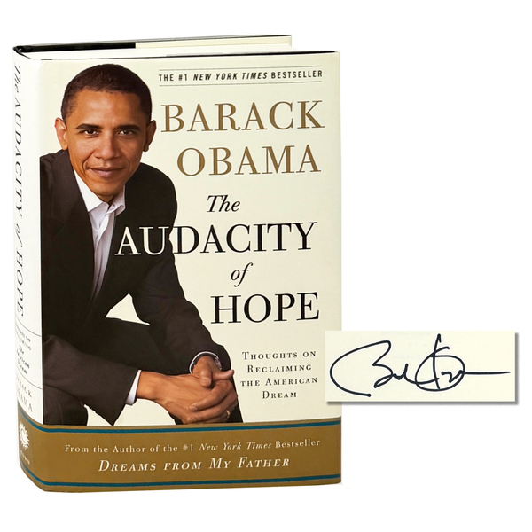 The Audacity of Hope, Barack Obama. Signed First Edition, Early Printing.