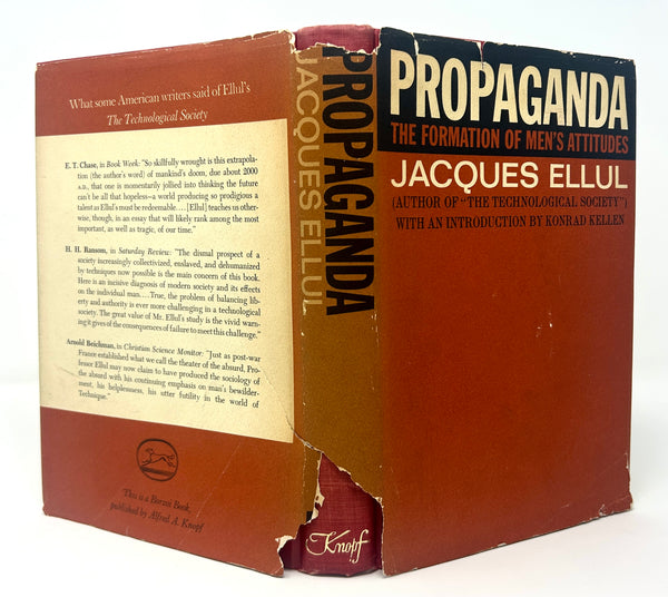 Propaganda, Jacques Ellul. First American Edition.