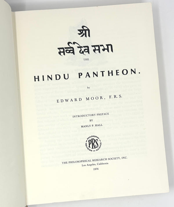 The Hindu Pantheon, Edward Moor. Introduction by Manly P. Hall. 1976 Limited Edition.