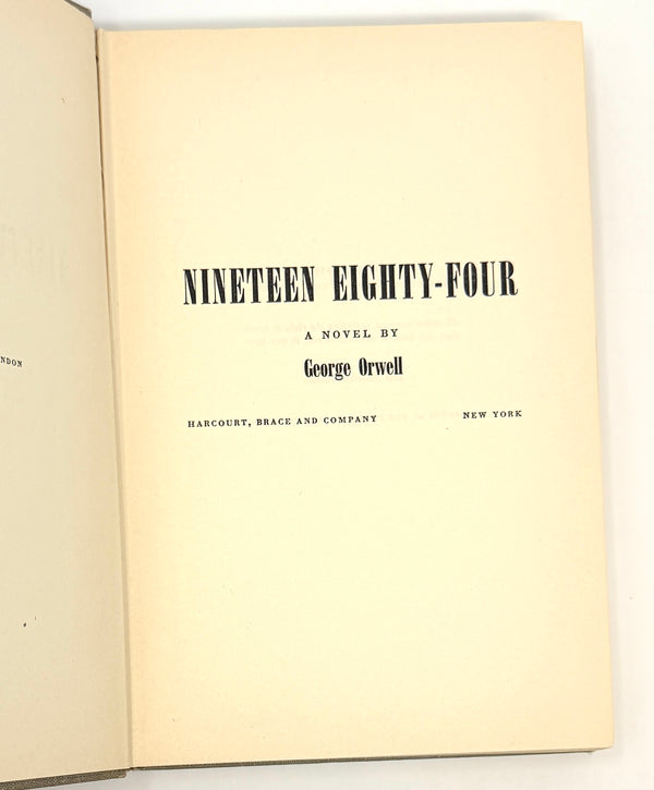 Nineteen Eighty-Four, George Orwell. First American Edition.