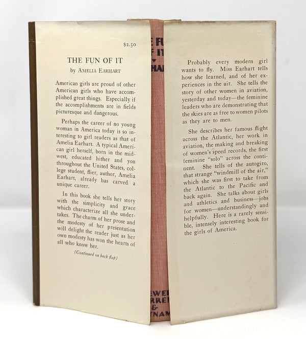 The Fun of It, Amelia Earhart. First Edition w/ Phonograph.