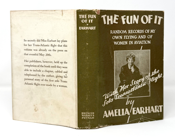 The Fun of It, Amelia Earhart. First Edition w/ Phonograph.