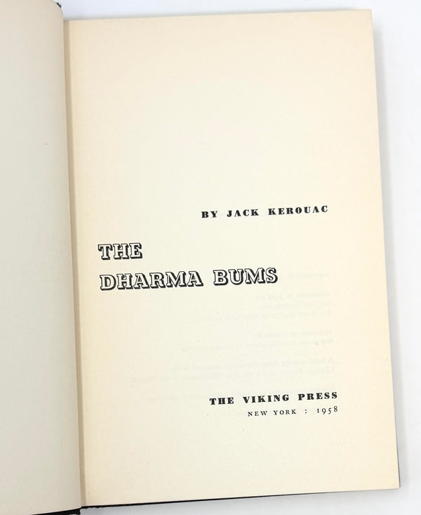 The Dharma Bums, Jack Kerouac. First Edition.