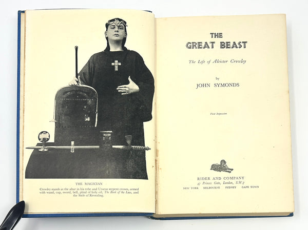 The Great Beast: The Life of Aleister Crowley, John Symonds. First Edition.