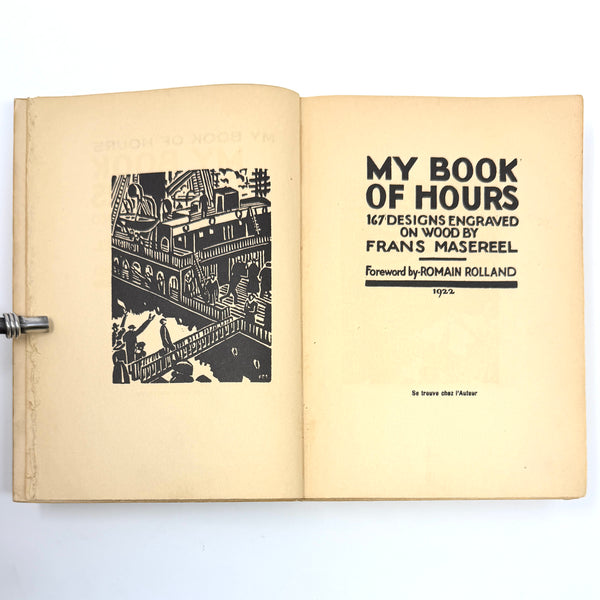 My Book of Hours, Frans Masereel. Signed Limited First Edition.