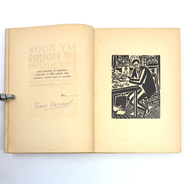 My Book of Hours, Frans Masereel. Signed Limited First Edition.