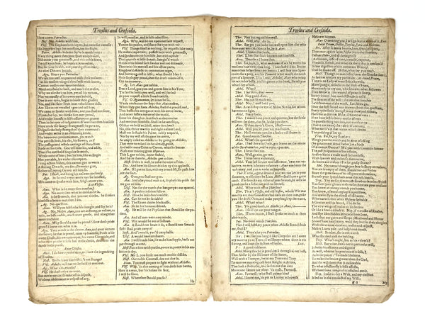 Original Conjugate Leaves from the First Folio, William Shakespeare ~ 1623