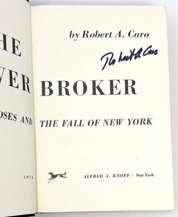 The Power Broker, Robert Caro. Signed First Edition.
