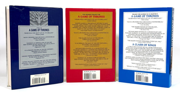 A Song of Ice and Fire (A Game of Thrones), George R.R. Martin. First Edition Set.