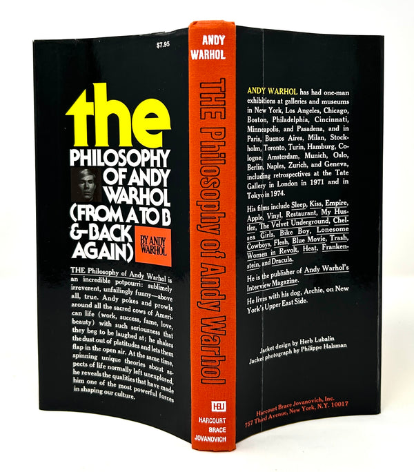 The Philosophy of Andy Warhol. Signed First Edition.