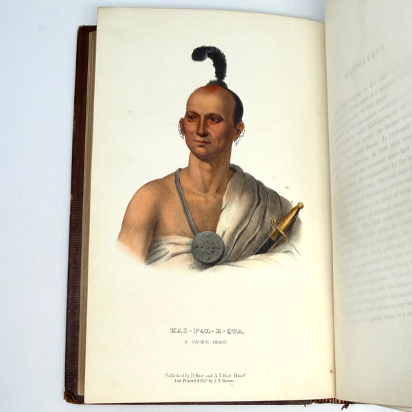 History of the Indian Tribes of North America, Thomas McKenney and James Hall. Fourth Octavo Edition.