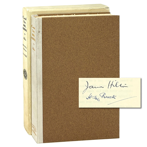 Goodbye, Mr. Chips, James Hilton. Signed Limited "Birthday Edition."