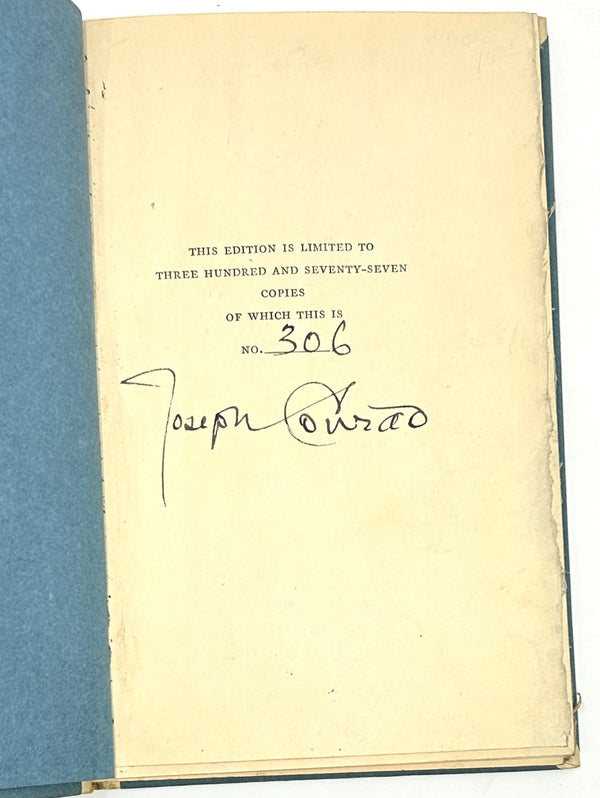 One Day More, Joseph Conrad. Signed Limited First American Edition.