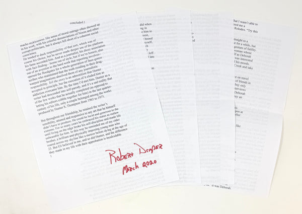 Better Than Sex, Hunter S. Thompson. Signed & Inscribed First Edition, Association Copy