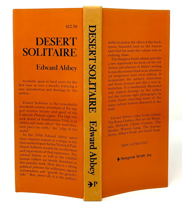 Desert Solitaire, Edward Abbey. Signed First Peregrine Smith Edition.