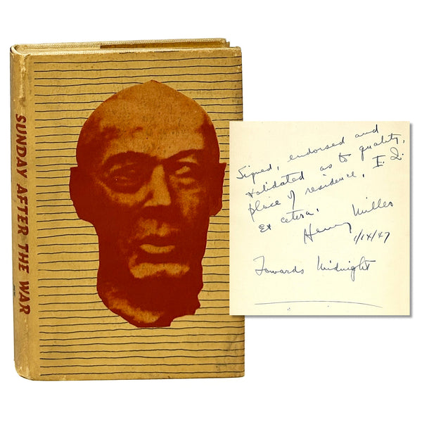 Sunday After the War, Henry Miller. Signed & Inscribed Second Edition.