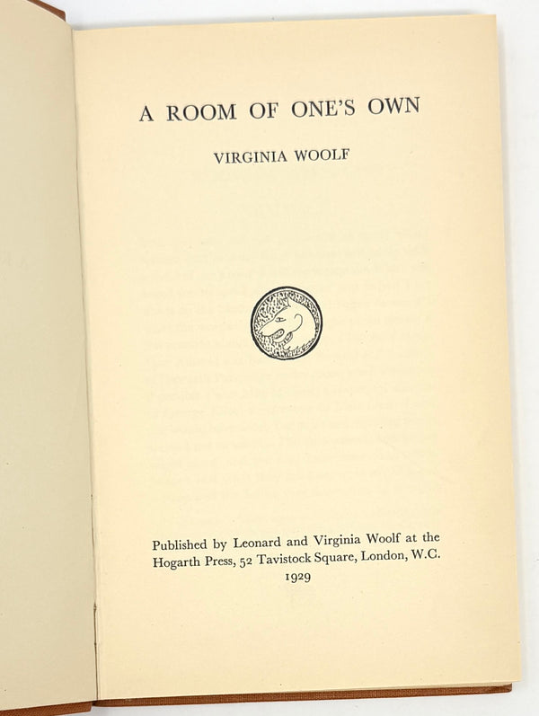 A Room of One's Own, Virginia Woolf. First Edition.
