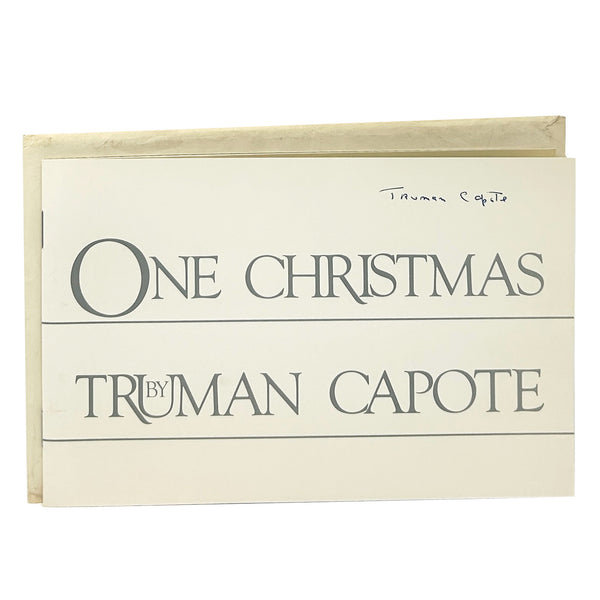 One Christmas, Truman Capote. Signed First Separate Edition.