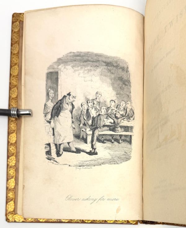The Adventures of Oliver Twist, Charles Dickens. First One-Volume Edition.
