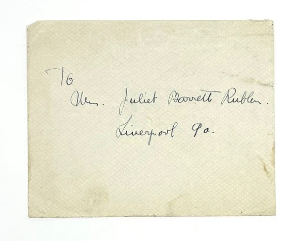 Antonio Cañero Autograph Letter Signed (ALS) to Juliet Barrett Rublee