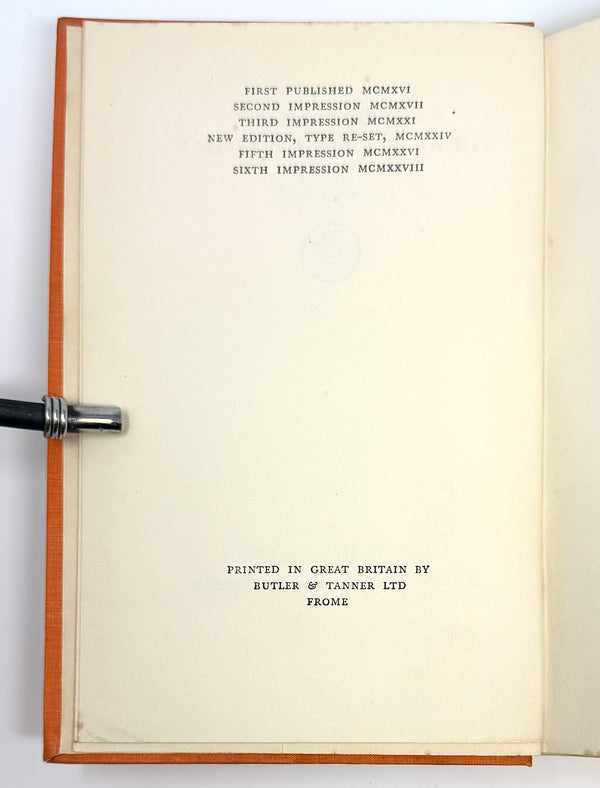 A Portrait of the Artist as a Young Man, James Joyce. Sixth Impression.