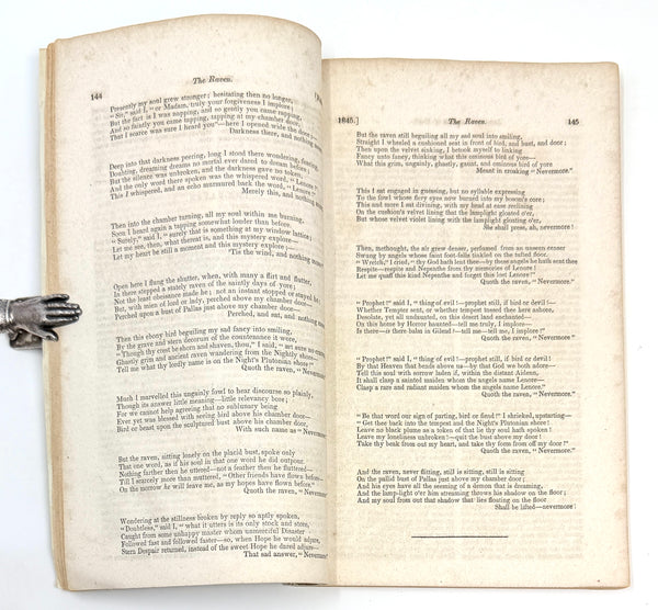 The Raven, Edgar Allan Poe. First Printing in The American Review, February 1845.