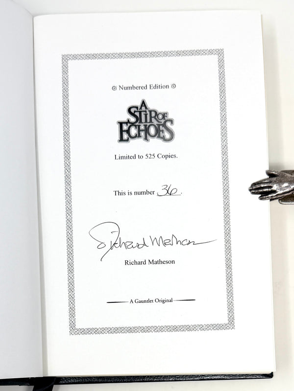 A Stir of Echoes, Richard Matheson. Signed Limited Edition.