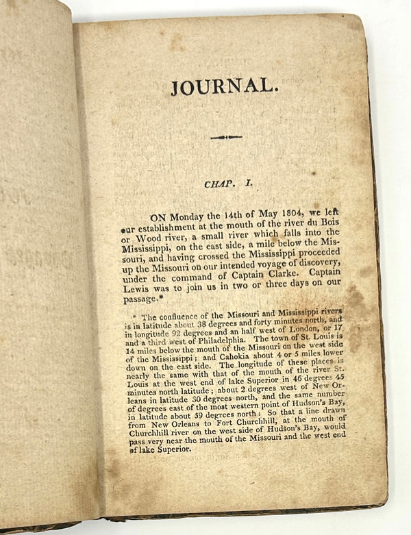 Journal of the Voyages and Travels of a Corps of Discovery, Patrick Gass. First Edition.