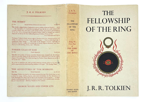 The Lord of the Rings, J.R.R. Tolkien. First UK Editions, Later Impressions w/ Custom Case.